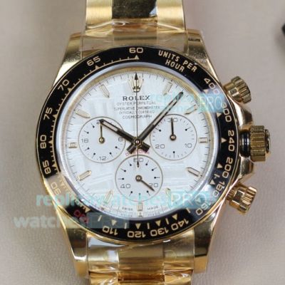 PPM Super Clone Rolex Daytona Le Mans 100th Anniversary Yellow Gold Cal.4132 Watch 
